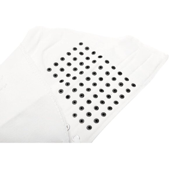 🆕Women & Girls White Canvas Long Rivet Knee High Canvas Boots Punk Style Boots - Picture 6 of 10